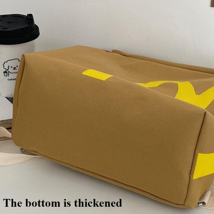 Cute Backpack For Men Women McDonald's Canvas Rucksacks Canvas School Bag Gift